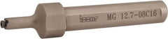 Iscar - MG, Internal, Right Hand, 0.059" Max Depth of Cut, 0.02 to 0.118" Groove Width, Indexable Grooving Tool Holder - GIQR/L 8 Insert Compatibility, 1/2" Shank Width, 3.62" OAL, Through Coolant - Eagle Tool & Supply