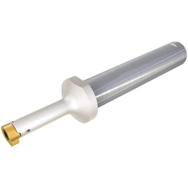 Iscar - MG, Internal, Neutral, 1.5mm Max Depth of Cut, 0.5 to 3mm Groove Width, Indexable Grooving Tool Holder - GIQ. 8.. Insert Compatibility, 12mm Shank Width, 92mm OAL, Through Coolant - Eagle Tool & Supply