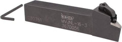 Iscar - MVJN, Left Hand Cut, 1" Shank Height x 1" Shank Width, Negative Rake Indexable Turning Toolholder - VN..33. Insert Compatibility, Series Isoturn - Eagle Tool & Supply