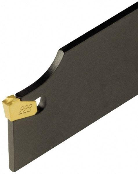 Iscar - 1.7717" Blade Height, 1/8" Blade Width, 8.8583" OAL, Neutral Cut, Double End Indexable Cut-Off Blade - SGFH Blade, Self Grip Series - Eagle Tool & Supply