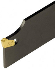 Iscar - 1.7717" Blade Height, 0.0945" Blade Width, 8.8583" OAL, Neutral Cut, Double End Indexable Cut-Off Blade - SGFH Blade, Self Grip Series - Eagle Tool & Supply