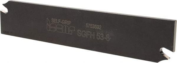 Iscar - 7.4 to 8.5mm Groove Width, Neutral Cut, SGFH Indexable Grooving Blade - GFN-C Insert Style, Series Self-Grip - Eagle Tool & Supply