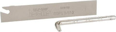 Iscar - 0.6732" Blade Height, 1/16" Blade Width, 4.3307" OAL, Neutral Cut, Single End Indexable Cut-Off Blade - SGFS Blade, Self Grip Series - Eagle Tool & Supply