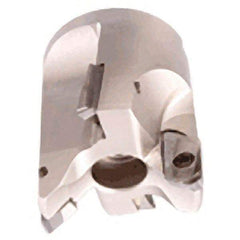 Iscar - 2-1/2" Cut Diam, 1" Arbor Hole, 1.55" Max Depth of Cut, Indexable Chamfer & Angle Face Mill - 4 Inserts, APCR 22.... Insert, Right Hand Cut, 2 Flutes, Series SM - Eagle Tool & Supply