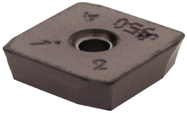 Iscar - SPKN42 42 Grade IC950 Carbide Milling Insert - TiAlN Finish, 0.1252" Thick, 1/2" Inscribed Circle - Eagle Tool & Supply