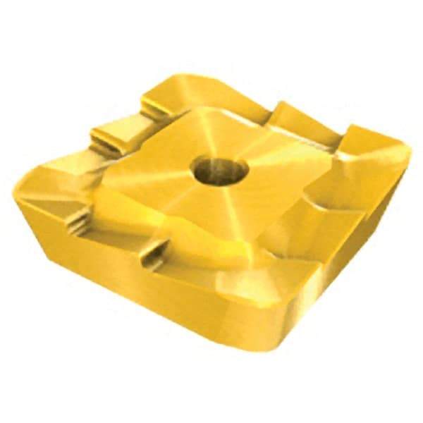 Iscar - SPKR42 HS Grade IC250 Carbide Milling Insert - TiCN/TiN Finish, 1/8" Thick, 1/2" Inscribed Circle - Eagle Tool & Supply