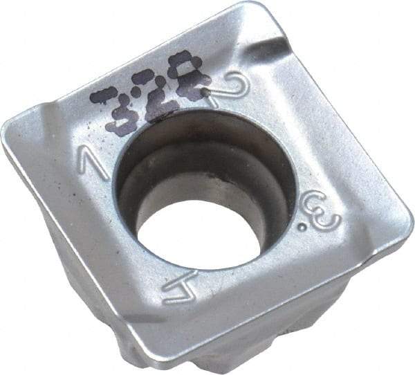 Iscar - S90MT1106 R Grade IC328 Carbide Milling Insert - TiCN Finish, 0.2362" Thick, 0.4291" Inscribed Circle, 0.8mm Corner Radius - Eagle Tool & Supply