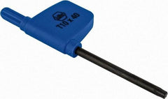 Iscar - T10 Torx Drive, Key for Indexable Threading and Toolholder - Compatible with Insert Screws - Eagle Tool & Supply