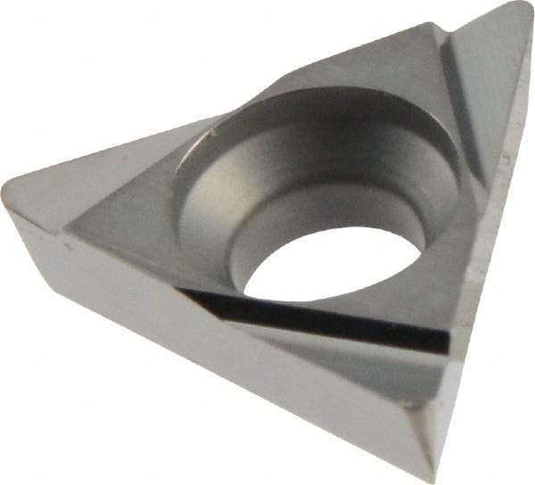 Iscar - TPGX731 L Grade IC20 Carbide Turning Insert - Uncoated, 60° Triangle, 7/32" Inscr Circle, 3/32" Thick, 1/64" Corner Radius - Eagle Tool & Supply