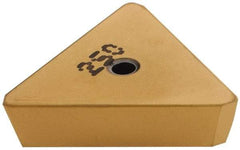 Iscar - TPKN43 Grade IC250 Carbide Milling Insert - TiCN/TiN Finish, 0.1874" Thick, 1/2" Inscribed Circle - Eagle Tool & Supply