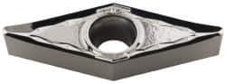 Iscar - VCGT332 AS Grade IC20 Carbide Turning Insert - Uncoated, 35° Diamond, 3/8" Inscr Circle, 3/16" Thick, 1/32" Corner Radius - Eagle Tool & Supply
