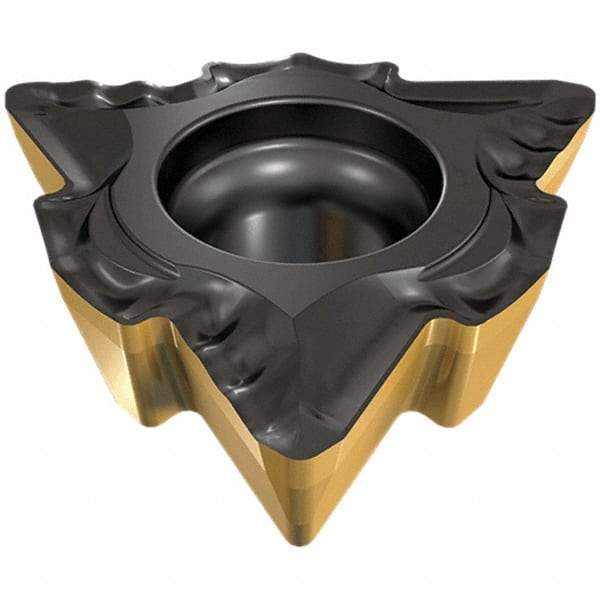 Iscar - WOLH31 GF Grade IC350 Carbide Indexable Drill Insert - TiCN Finish, Trigon, 10mm Inscribed Circle - Eagle Tool & Supply