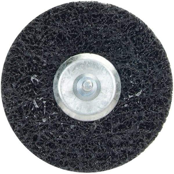 Merit Abrasives - 4" Very Coarse Grade Deburring Disc - 1/4" Shank Diam, Shank Connection - Eagle Tool & Supply