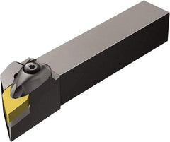 Sandvik Coromant - DDJN, Right Hand Cut, -3° Lead Angle, 25mm Shank Height x 25mm Shank Width, Negative Rake Indexable Turning Toolholder - 150mm OAL, DNGQ 15 07 08 Insert Compatibility, Series T-Max P - Eagle Tool & Supply