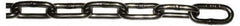 Value Collection - 1/8" Welded Stainless Steel Chain - 410 Lb Capacity, Cut to Length, Stainless Steel, Bright Finish - Eagle Tool & Supply