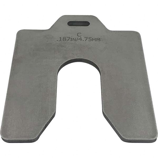 Maudlin Products - Metal Shim Stock Type: Slotted Shim Material: Stainless Steel - Eagle Tool & Supply