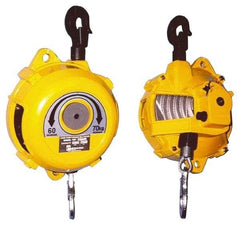 PRO-SOURCE - 88 Lb Load Capacity, 5' Travel Distance, Tool Balancer - Metal Housing, Tension Adjustment, Locking Mechanism - Eagle Tool & Supply