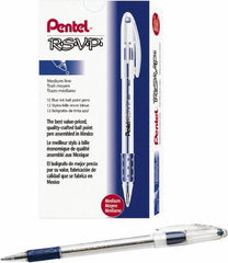 Pentel - Conical Ball Point Pen - Blue - Eagle Tool & Supply