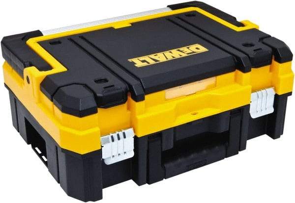 DeWALT - 8 Compartment Tool Box - 17-1/4" Wide x 6-3/8" Deep x 13" High, Structural Foam, Black/Yellow - Eagle Tool & Supply