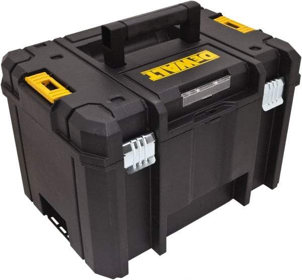 DeWALT - 1 Tray Tool Box - 17-1/4" Wide x 13" Deep x 11-7/8" High, Structural Foam, Black - Eagle Tool & Supply