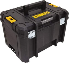 DeWALT - 1 Tray Tool Box - 17-1/4" Wide x 13" Deep x 11-7/8" High, Structural Foam, Black - Eagle Tool & Supply