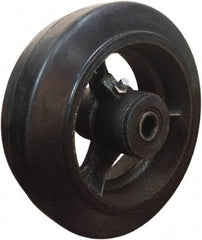 Value Collection - 6 Inch Diameter x 2 Inch Wide, Mold-On Rubber Caster Wheel - 410 Lb. Capacity, 5/8 Inch Axle Diameter, Roller Bearing - Eagle Tool & Supply