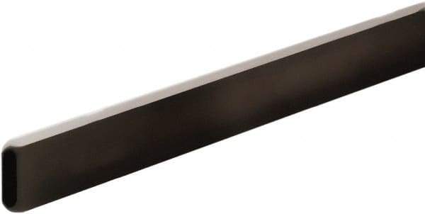 ECONOCO - 1/2" Wide, 1-1/2 High, Open Shelving Accessory/Component - Steel, Matte Finish, 48" Long, Use with 1/2" x 1-1/2" Rectangular Tubing Hangrail Brackets - Eagle Tool & Supply