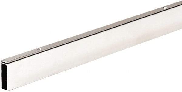 ECONOCO - 1/2" Wide, 1-1/2 High, Open Shelving Accessory/Component - Steel, Matte Finish, 48" Long, Use with 1/2" x 1-1/2" Rectangular Tubing Hangrail Brackets - Eagle Tool & Supply