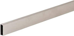 ECONOCO - 1/2" Wide, 1-1/2 High, Open Shelving Accessory/Component - Steel, Chrome Finish, 126" Long, Use with 1-1/4" Hangrail Brackets - Eagle Tool & Supply