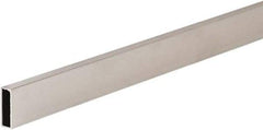 ECONOCO - 1/2" Wide, 1-1/2 High, Open Shelving Accessory/Component - Steel, Chrome Finish, 60" Long, Use with 1-1/4" Hangrail Brackets - Eagle Tool & Supply