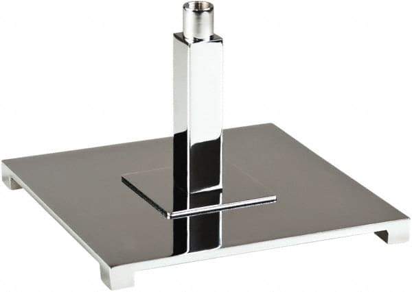 ECONOCO - 8" Wide, Open Shelving Accessory/Component - Steel, Chrome Finish, 8" Long, Use with 5/8" Flange Upright - Eagle Tool & Supply