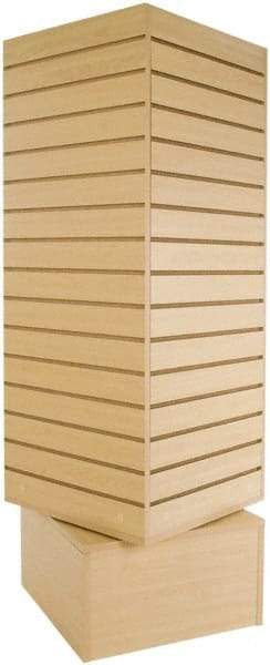 ECONOCO - 20" Wide, 60 High, Open Shelving Accessory/Component - Melanime Density Fiberboard, 20" Deep, Use with Slatwall Accessories - Eagle Tool & Supply