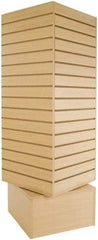 ECONOCO - 20" Wide, 60 High, Open Shelving Accessory/Component - Melanime Density Fiberboard, 20" Deep, Use with Slatwall Accessories - Eagle Tool & Supply
