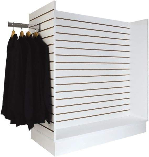 ECONOCO - 49-1/4" Wide, 54 High, Open Shelving Accessory/Component - Melanime Density Fiberboard, 24" Deep, Use with Slatwall Accessories - Eagle Tool & Supply