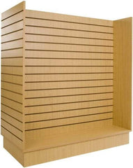 ECONOCO - 49-1/4" Wide, 54 High, Open Shelving Accessory/Component - Melanime Density Fiberboard, 24" Deep, Use with Slatwall Accessories - Eagle Tool & Supply