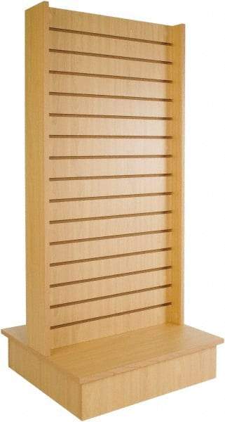 ECONOCO - 25-1/2" Wide, 54 High, Open Shelving Accessory/Component - Melanime Density Fiberboard, 24" Deep, Use with Slatwall Accessories - Eagle Tool & Supply