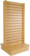 ECONOCO - 25-1/2" Wide, 54 High, Open Shelving Accessory/Component - Melanime Density Fiberboard, 24" Deep, Use with Slatwall Accessories - Eagle Tool & Supply