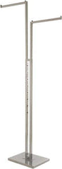 ECONOCO - 72 High, Open Shelving Accessory/Component - Steel, Chrome Finish, Use with Free Standing Garment Rack - Eagle Tool & Supply