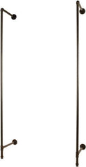 ECONOCO - 96 High, Open Shelving Accessory/Component - Steel, Anthracite Finish, 19-1/2" Deep, Use with Pipe System Outrigger - Eagle Tool & Supply
