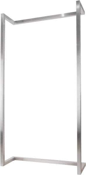 ECONOCO - 50" Wide, 96 High, Open Shelving Accessory/Component - Steel, Satin Chrome Finish, 16" Deep, Use with Alta System - Eagle Tool & Supply