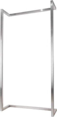 ECONOCO - 50" Wide, 96 High, Open Shelving Accessory/Component - Steel, Satin Chrome Finish, 16" Deep, Use with Alta System - Eagle Tool & Supply