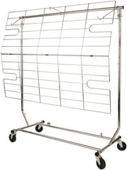 ECONOCO - 38 High, Open Shelving Accessory/Component - Steel, Chrome Finish, 50" Long, Use with RCS/1, RCS/2, RCW/4 - Eagle Tool & Supply