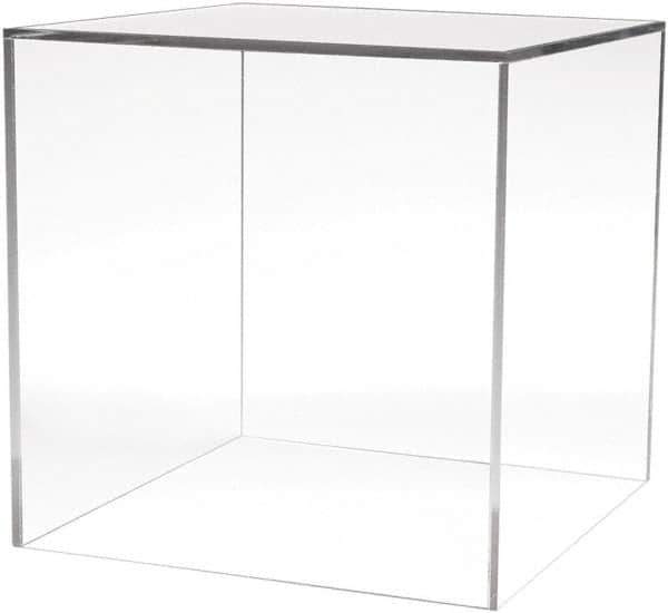 ECONOCO - 12" High x 12" Wide x 12" Deep, Display Cube Plastic Shelving - Clear - Eagle Tool & Supply