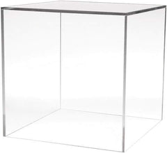 ECONOCO - 12" High x 12" Wide x 12" Deep, Display Cube Plastic Shelving - Clear - Eagle Tool & Supply