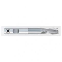 3/16 Dia. x 2-11/16 Overall Length 2-Flute Square End HSS-CO SE End Mill-Round Shank-Center Cutting-Uncoated - Eagle Tool & Supply
