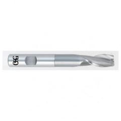 7/8 Dia. x 6 Overall Length 2-Flute Square End HSS-CO SE End Mill-Round Shank-Center Cutting-Uncoated - Eagle Tool & Supply