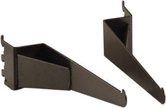 ECONOCO - Anthracite Coated Shelf Bracket - 13" Long, 2" Wide - Eagle Tool & Supply