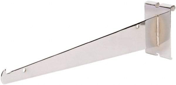 ECONOCO - Chrome Coated Shelf Bracket - 12" Long - Eagle Tool & Supply