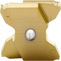 Seco - 2503005X4GKL Grade TGH1050, 0.04" Cutting Width Carbide Grooving Insert - 0.169" Max Depth of Cut, Left Hand, 0.05mm Corner Radius - Eagle Tool & Supply