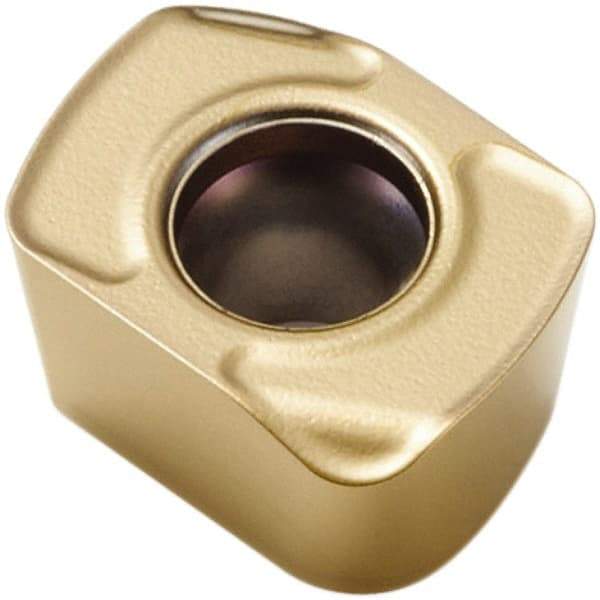Seco - LPHT05T210 Grade F40M Carbide Milling Insert - TiAlN/TiN Finish, 1/8" Thick, 1/4" Inscribed Circle - Eagle Tool & Supply